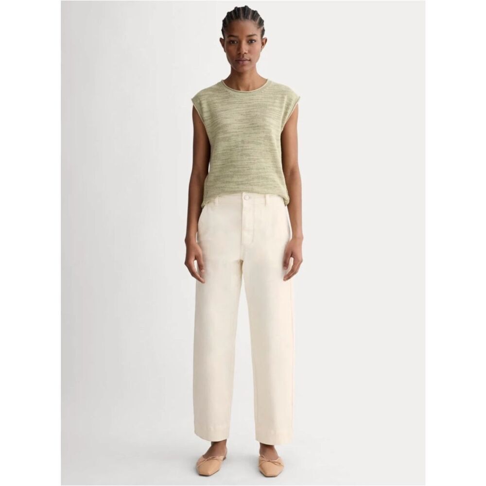 New Everlane THE UTILITY STRAIGHT-LEG PANT in Bone Size 0L